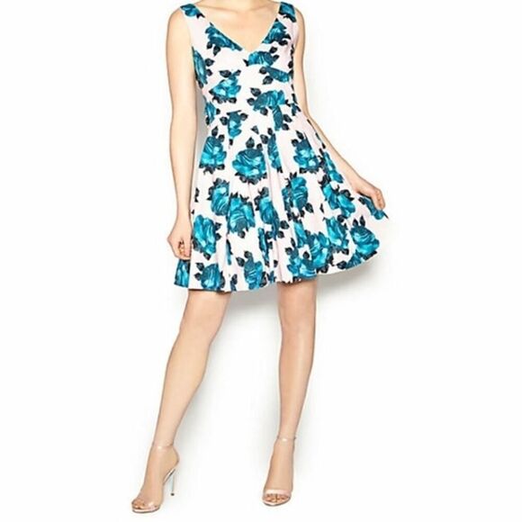 Betsey Johnson Dresses & Skirts - NWT Betsey Johnson Petal Blue Floral Pink Mini Dress - Size: 10